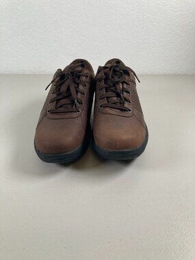 Abeo Rocs Baylor Mens Size 8 Brown Leather Rocker Bottom Walking Shoes Sneakers